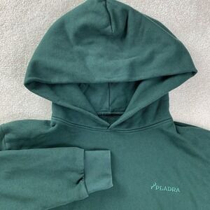 Pladra Men's Small Pullover Hoodie Green Sweater Outdoor